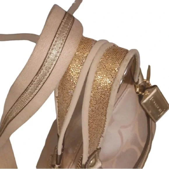 Coach Poppy Daisy Floral Satchel / Crossbody Bag - Rare - Picture 6 of 13